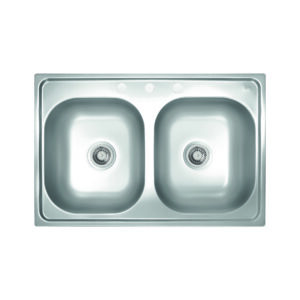 Polished drop-in sink