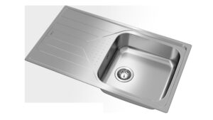 Polished drop-in sink