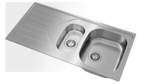 Polished drop-in sink